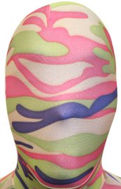 Camo Zentai Hood | Pink, Purple, Light Green