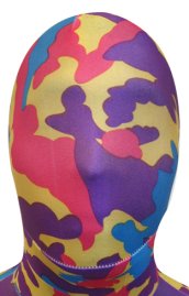 Camo Zentai Hood | Yellow Purple Blue Red