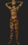 Camouflage Unisex Lycra Spandex Full-body Zentai Suit(Brown)