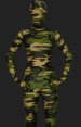 Camouflage Unisex Lycra Spandex Full-body Zentai Suit(Dark Green)