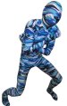 Camouflage Zentai Suit | Blue and Dark Blue Spandex Lycra Zentai Suit