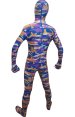 Camouflage Zentai Suit | Blue and Purple Spandex Lycra Zentai Suit