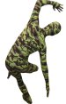 Camouflage Zentai Suit | Green and Black Spandex Lycra Zentai Suit