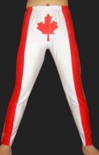 Canada! Red and White Spandex Lycra Tight Wrestling Pants Canada! Red and White Spandex Lycra Tight Wrestling Pants