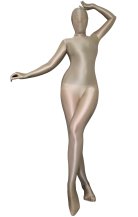 Carnation Oil Shiny Nylon Sexy Zentai Suit