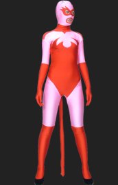 Catwoman-Pink and Red Full Body Spandex Lycra Zentai Suit