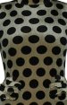 Coffee and Black Dots Thicken Velvet Zentai Suit