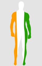 Cote d Ivire Flag Spandex Lycra Zentai Suit