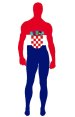 Croatia Flag Spandex Lycra Zentai Suit