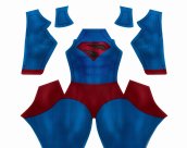 CW Kingdom Come Superman Printed Spandex Lycra Costume