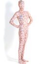 Daisy Printing Shiny Metallic Zentai Suit