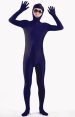 Dark Blue Open Face Zentai Suit