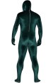 Dark Green Thick Velvet Spandex Zentai Full Bodysuit