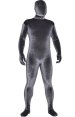 Dark Grey Thick Velvet Spandex Zentai Full Bodysuit