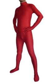 Dark Red Spandex Lycra Catsuit (No Hood)