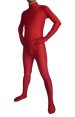 Dark Red Spandex Lycra Catsuit (No Hood)
