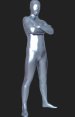 Dark Silver Shiny Full Body Suit | Full Body Shiny Metallic Unisex Zentai Suits