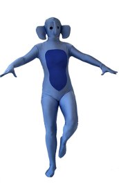 Elephant Costume | Slate Grey and Blue Spandex Lycra Zentai Suit