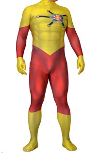 FireStorm Ronnie Rockwell Printed Spandex Lycra Costume with 3D Muscle Shading
