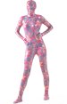 Flora Shiny Full Body Suit | Pink Shiny Metallic Zentai Suit