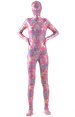 Flora Shiny Full Body Suit | Pink Shiny Metallic Zentai Suit