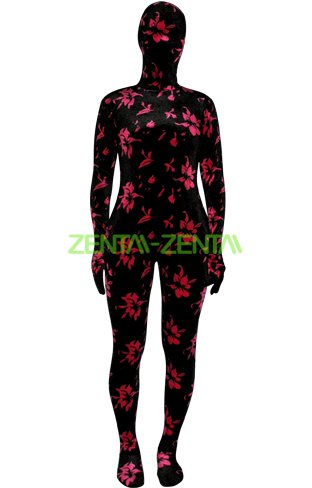 Flora Thicken Velvet Zentai Suit
