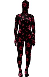 Flora Thicken Velvet Zentai Suit