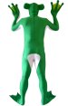 Frog Zentai Costume | White and Green Spandex Lycra Full Bodysuit