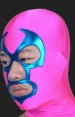 Fuchsia and Blue Masquerade Zentai Hood