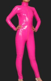 Fuchsia PVC Jumpsuits/Catsuits