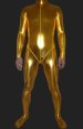 Golden Shiny Full Body Suit | Shiny Metallic Full Body Zentai Suit with Top Stitching