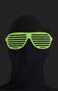 Green Shutter Shades Zentai Suit Sunglasses