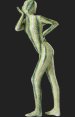 Green Snake Skin Spandex Lycra Unisex Zentai Suit