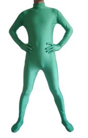 Green Spandex Lycra Catsuit (No Hood No Hand)