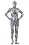 Grey Leopard Spandex Lycra Zentai Suit