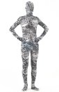 Grey Leopard Spandex Lycra Zentai Suit