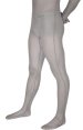 Grey Silk-Like Lycra Transparent Zentai Suit