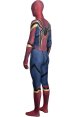 Iron Spider Dye-Sub Spandex Lycra Costume with Fake Leather and Lenses Attached