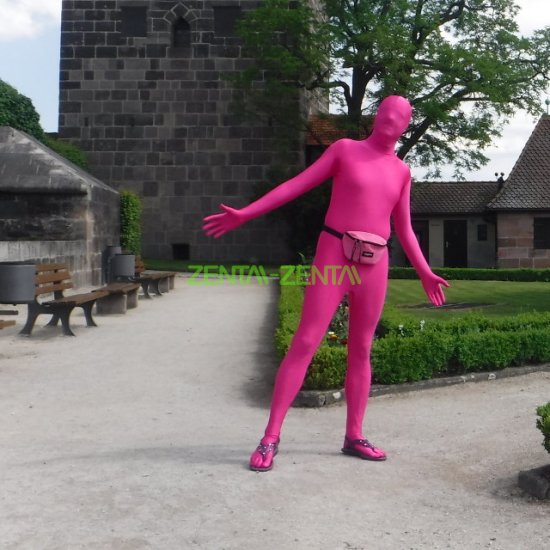 Reviews: Fuchsia Full Body Suit  Solid Color Full-body Spandex