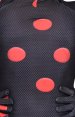 LadyBug Printed Spandex Bodysuit with Honeycomb Pattern