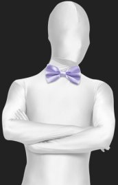 Lavender Satin Bow Tie