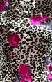 Leopard and Roses Thicken Velvet Zentai Suit 2