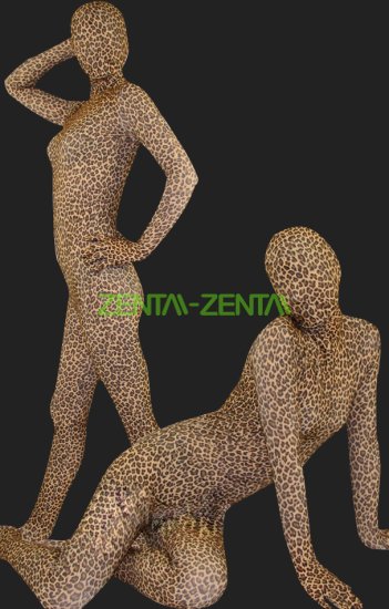 Leopard Full-body Lycra Spandex Premium Zentai Suit (Light Brown)