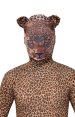 Leopard Printed Spandex Lycra Zentai with Ears and Tail