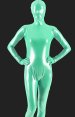 Light Green Shiny Full Body Suit | Shiny Metallic Unisex Zentai Suit