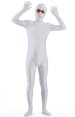 Light Grey Open Face Zentai Suit