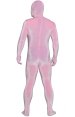 Light Pink Thick Velvet Spandex Zentai Full Bodysuit