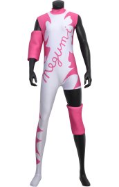 Megumi Kudo Printed Spandex Lycra Wrestling Outfit with Padding