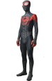 Miles Morales Into the Spider Verse Costume with Puff Painted Silver Lines