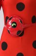 Miraculous Ladybug Printed Spandex Lycra Costume with Eye Mask and Waist Pack